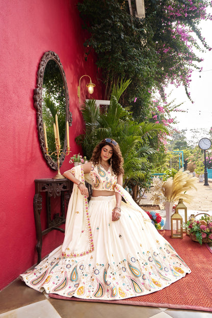 Wedding Vichitra Lehenga Choli