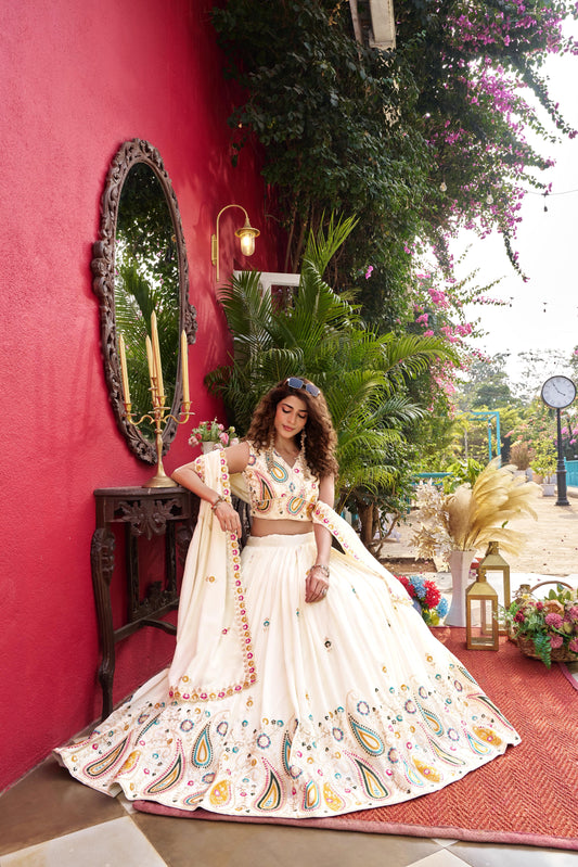 Wedding Vichitra Lehenga Choli