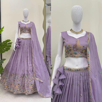 Gold Crush Embroidered Lehenga Set