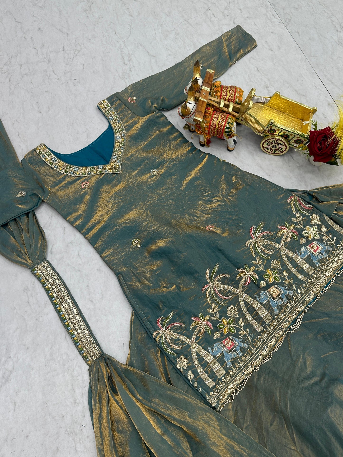 Festival Special Pure Fendy Lehenga Choli with Heavy Embroidery Work