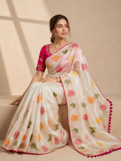 New Bollywood Designer Moss Saree