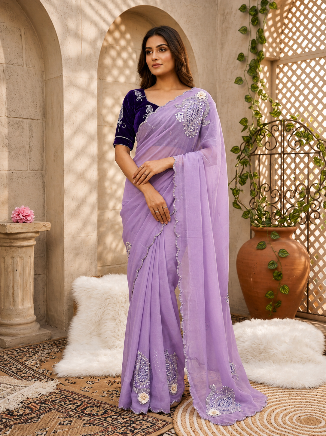 Maharani – Pure Shimmer Silk Saree