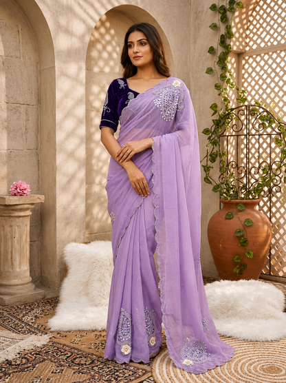 Maharani – Pure Shimmer Silk Saree