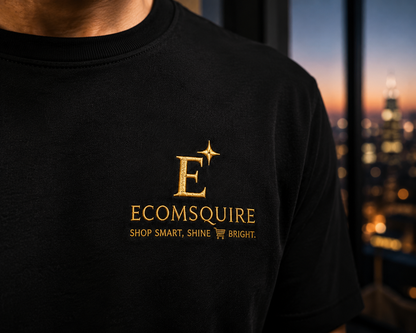 Ecomsquire Premium Men's T-Shirt Combo Pack (Black & Maroon) | Round Neck Casual Cotton Tee