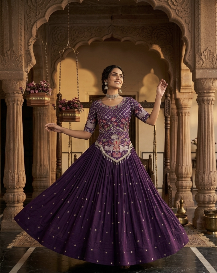 Royal Vichitra Silk Wedding Wear Lehenga Choli With Heavy Embroidery Work