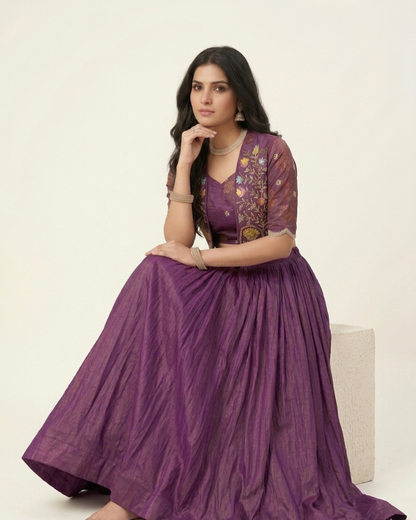 Premium Embroidered Koti Style Lehenga Set