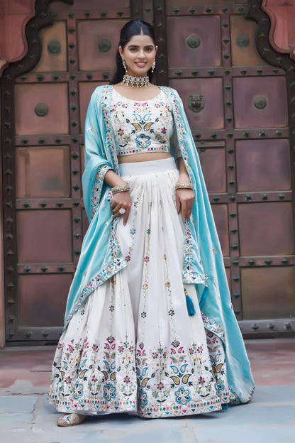 Tissue Silk Festival Lehenga Set