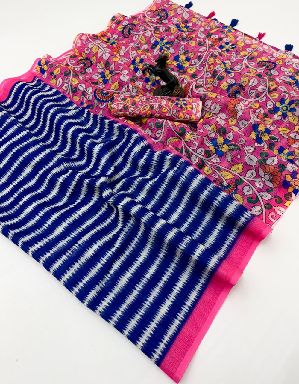 Rangriti – Soft Linen Cotton Printed Saree