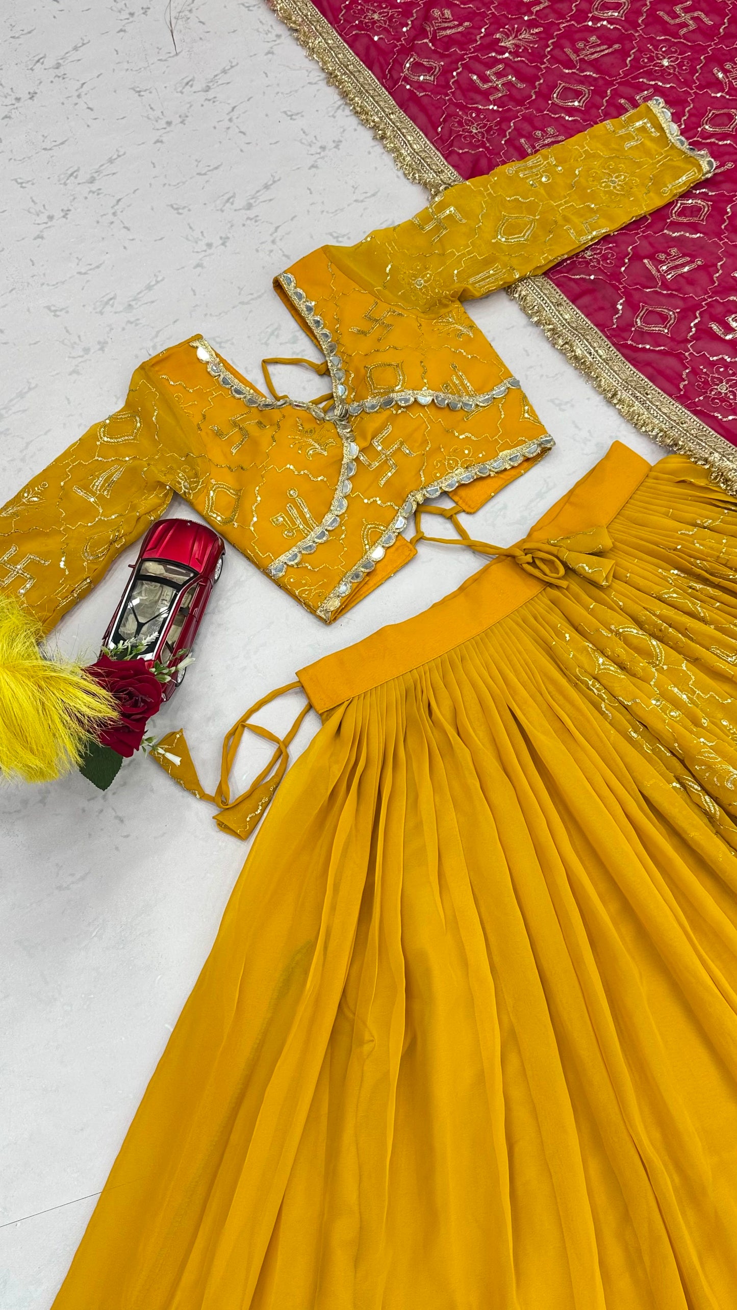 Navratri Special Heavy Embroidery Lehenga Choli Set