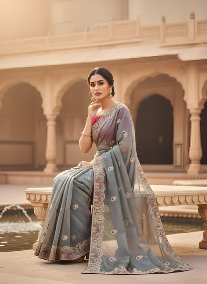 New Arrival Priti Royal Fandy Satin Silk Saree