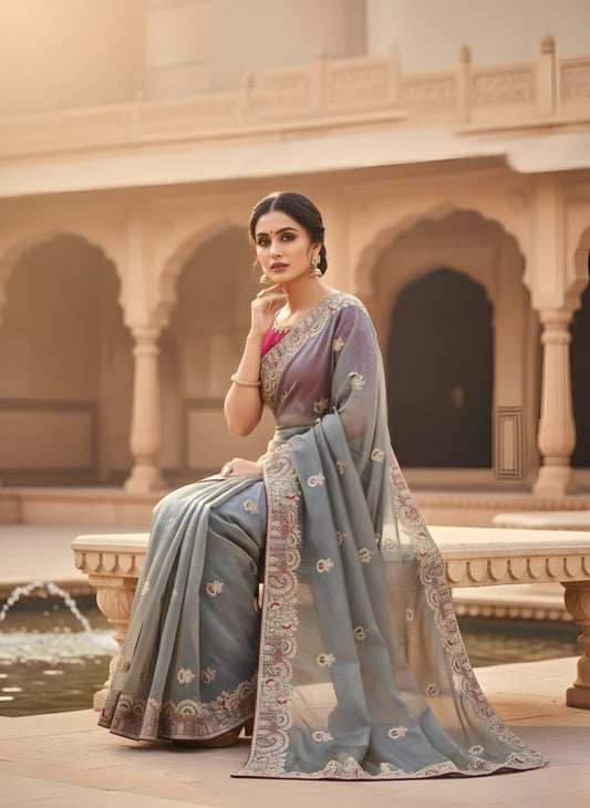 New Arrival Priti Royal Fandy Satin Silk Saree