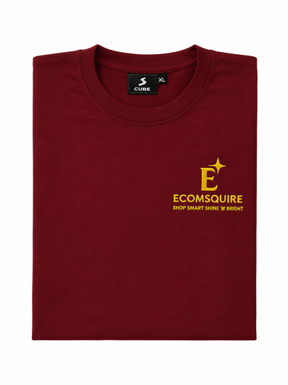 Ecomsquire Premium Cotton T-Shirt Combo Pack for Men (Maroon & Red)