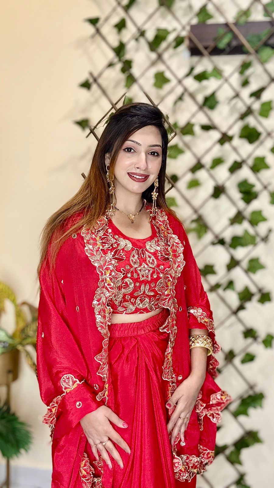 Party Wear Dhoti Lehenga Set