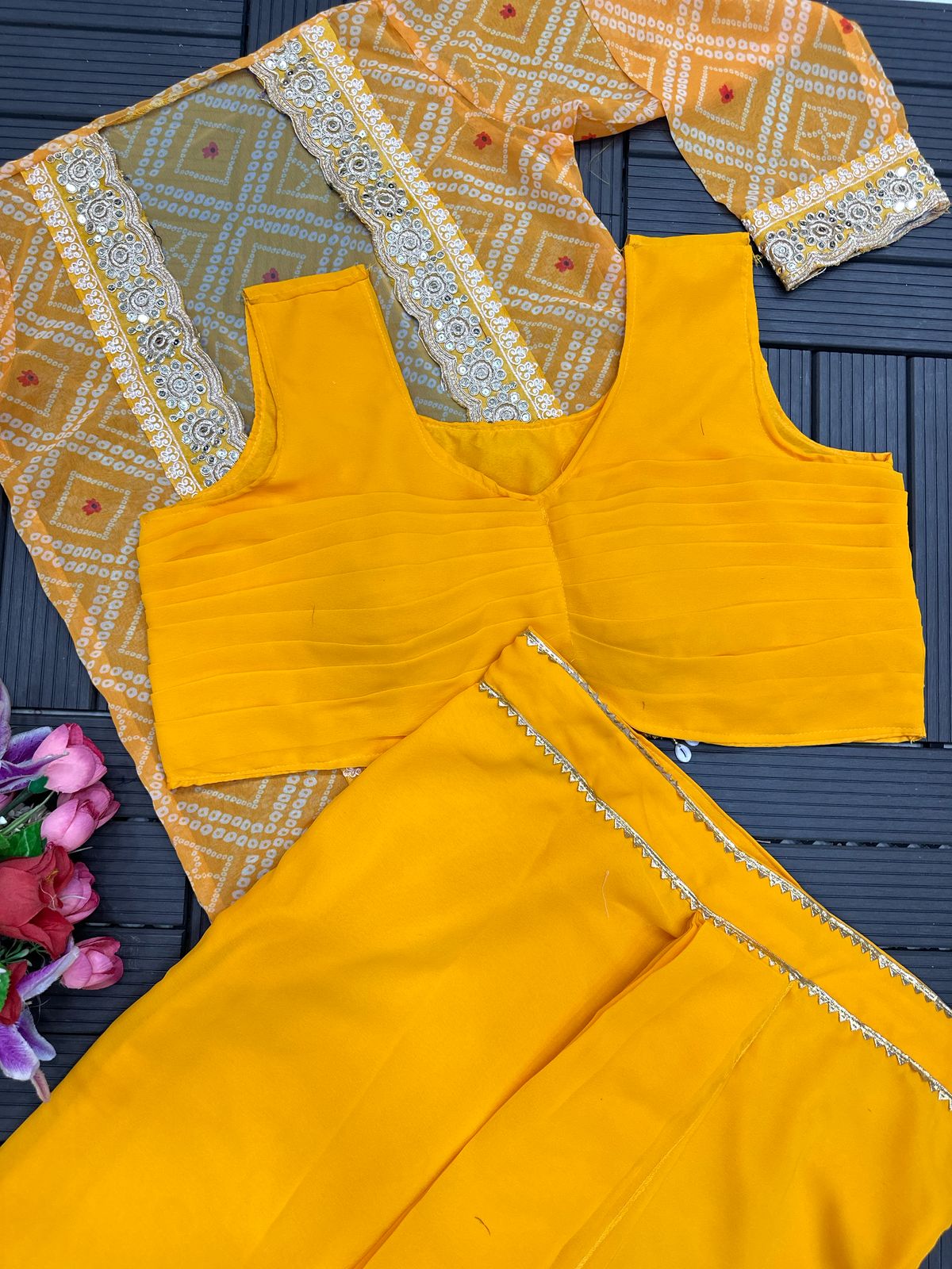 Trending Koti Dhoti Sharara Set