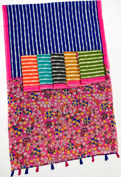 Rangriti – Soft Linen Cotton Printed Saree