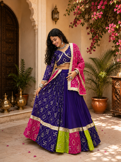 Navratri Special Heavy Embroidery Lehenga Choli Set