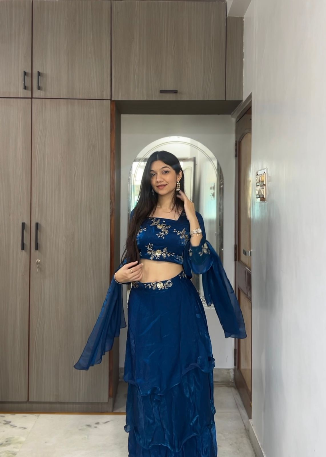 3-Piece Party Wear Lehenga Set