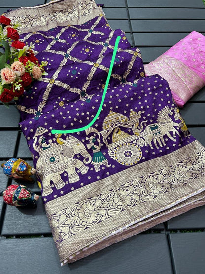 Royal Dolla Silk Saree with Meena & Zari Weaving – Traditional Wedding Collection