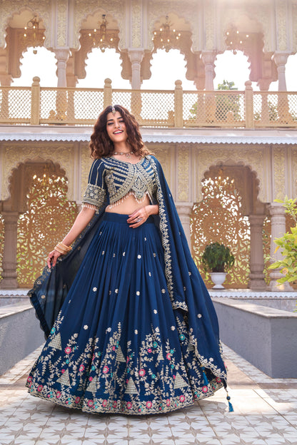 Heavy Embroidery Wedding Lehenga Choli