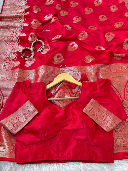 Jhanvi Rich Silk Saree – Pink