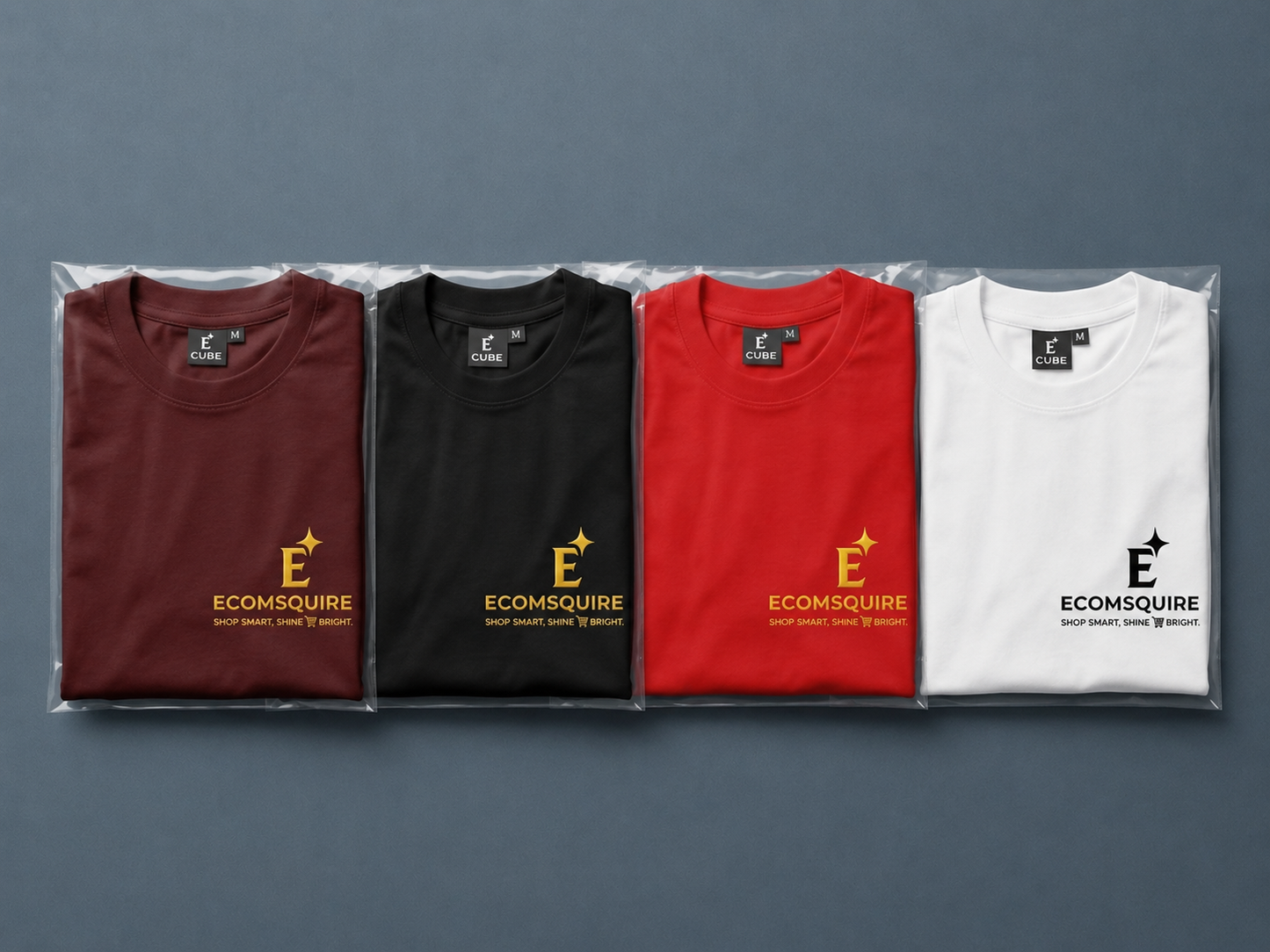 Ecomsquire Premium Maroon Crew Neck T-Shirt | Luxury Everyday Essential