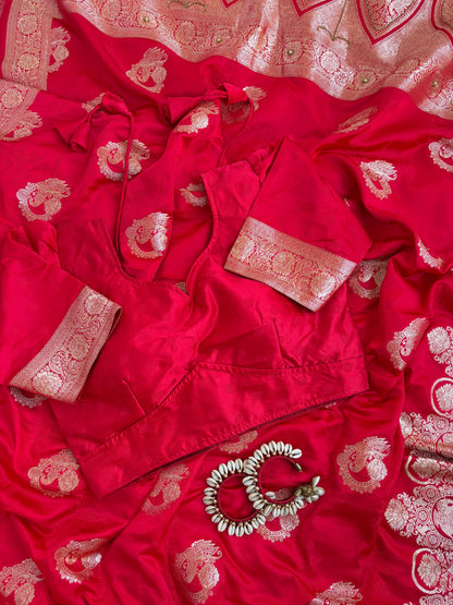 Jhanvi Rich Silk Saree – Pink