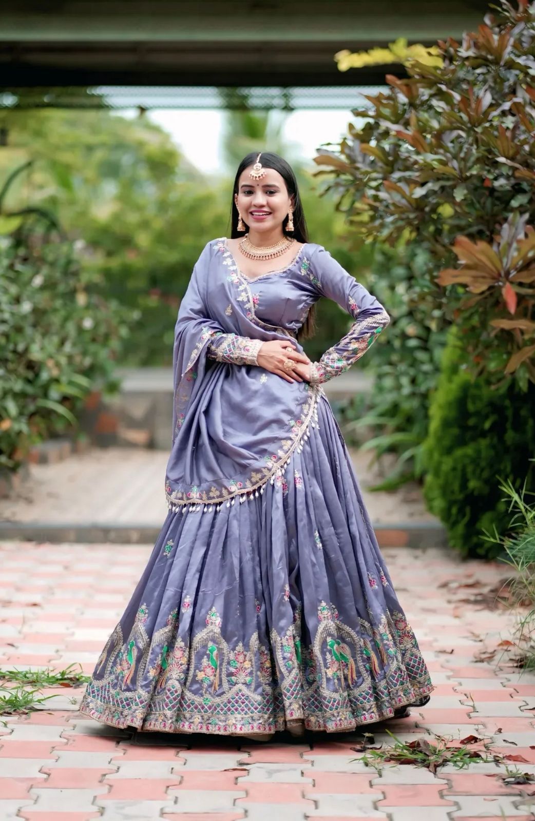Chinon Embroidered Lehenga Choli