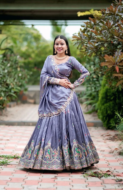Chinon Embroidered Lehenga Choli