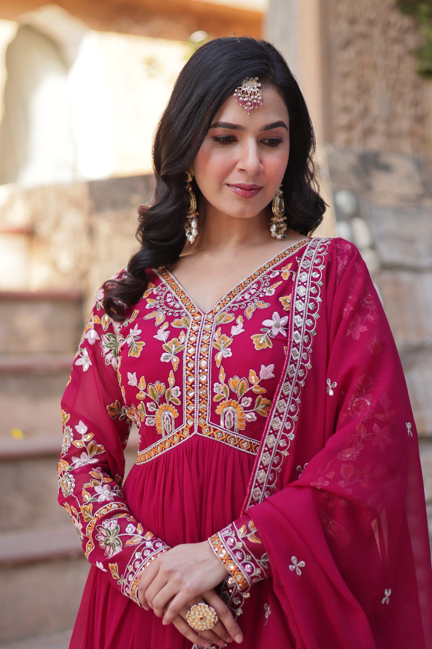 Premium Designer Gown With Dupatta