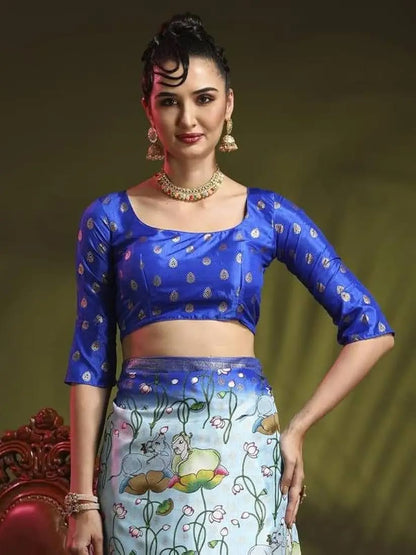 Japan Satin Gajji Silk Saree
