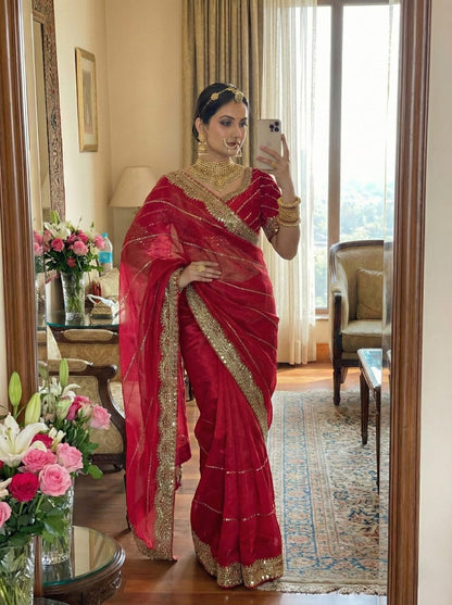 Zimmy Choo Silk Embroidery Saree