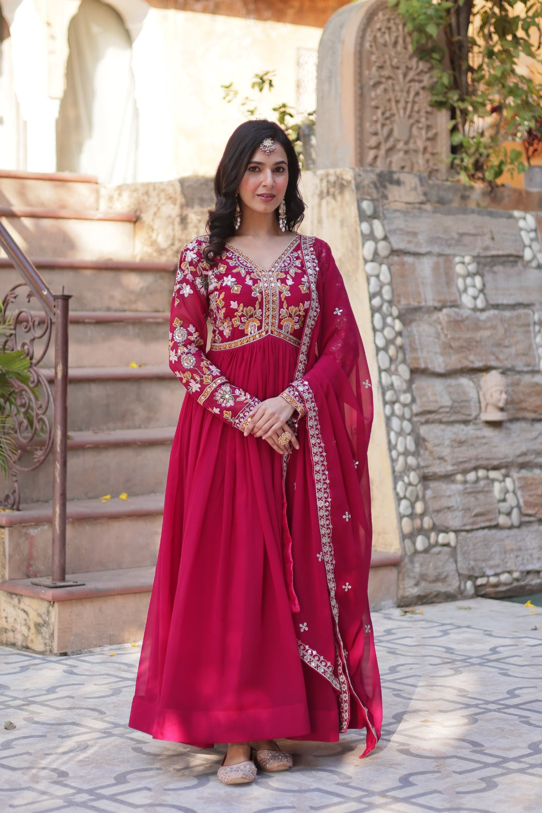 Premium Designer Gown With Dupatta