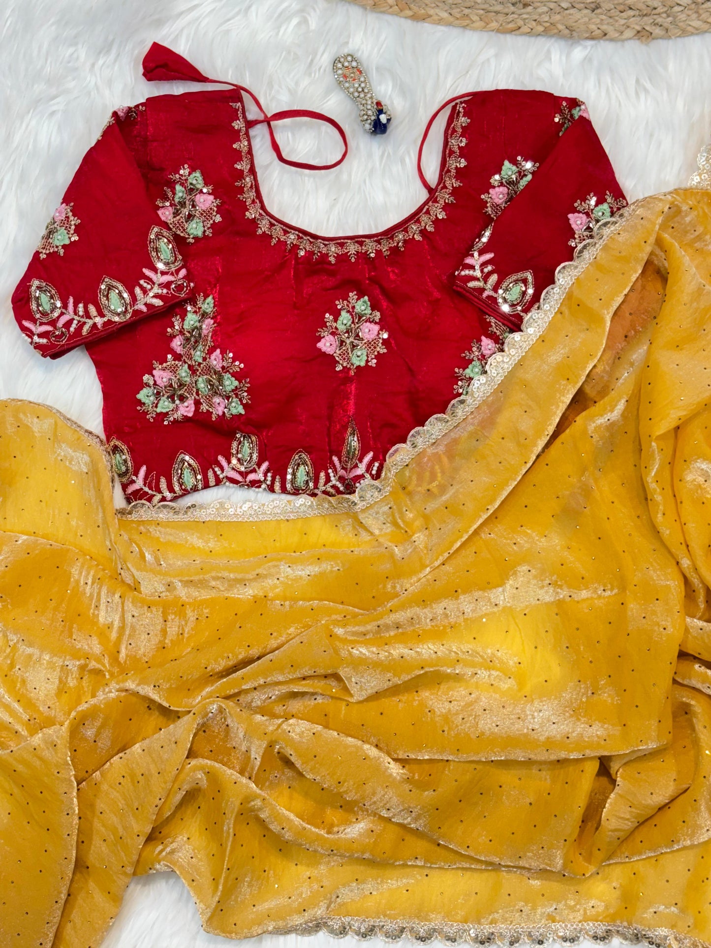 Sun Shine Fendy Silk Saree