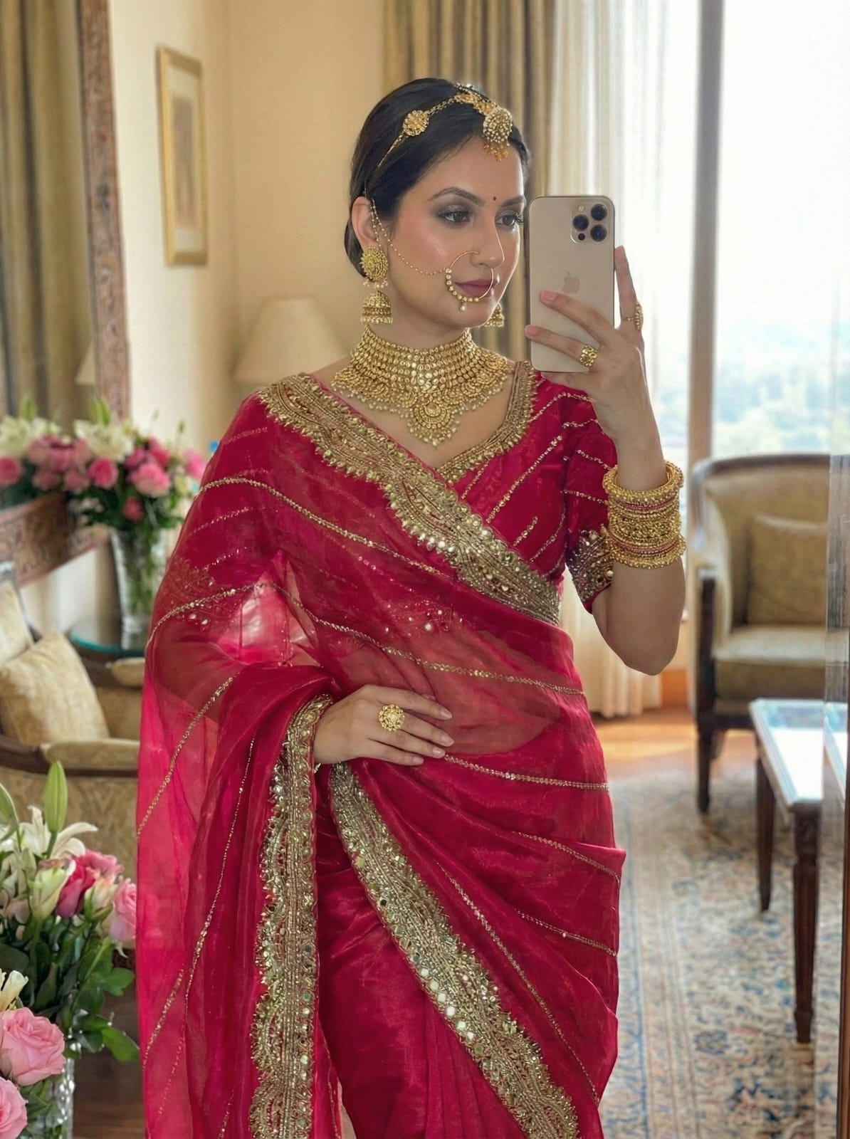 Zimmy Choo Silk Embroidery Saree