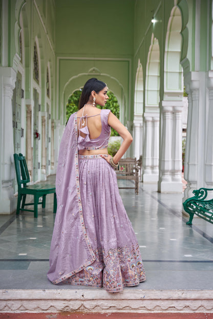 Gold Crush Embroidered Lehenga Set