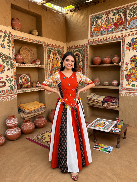 Navratri Special Cotton Kediyu Lehenga Set | Garba Chaniya Choli
