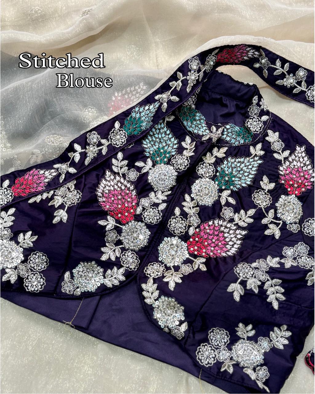 Nivea Designer Embroidery Saree