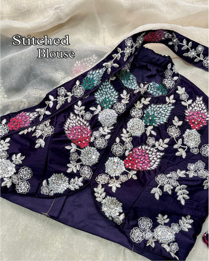 Nivea Designer Embroidery Saree