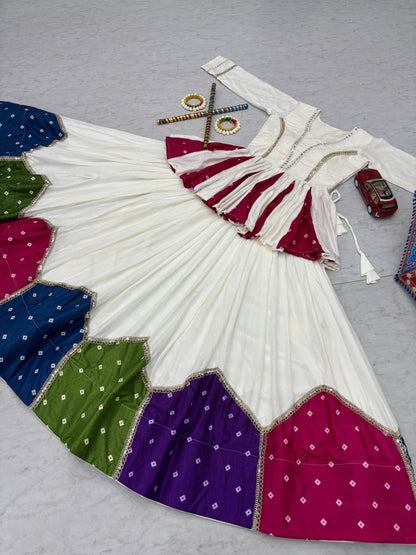 Navratri Special Pure Cotton Kediyu Lehenga Set | 6 Meter Flair | Fully Stitched