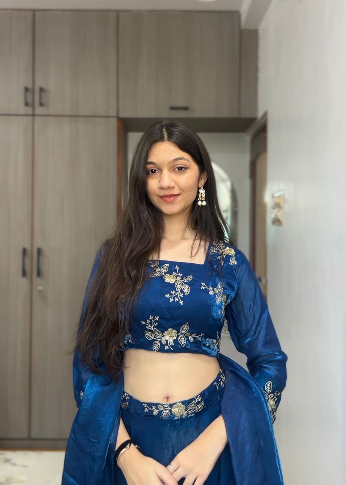 3-Piece Party Wear Lehenga Set