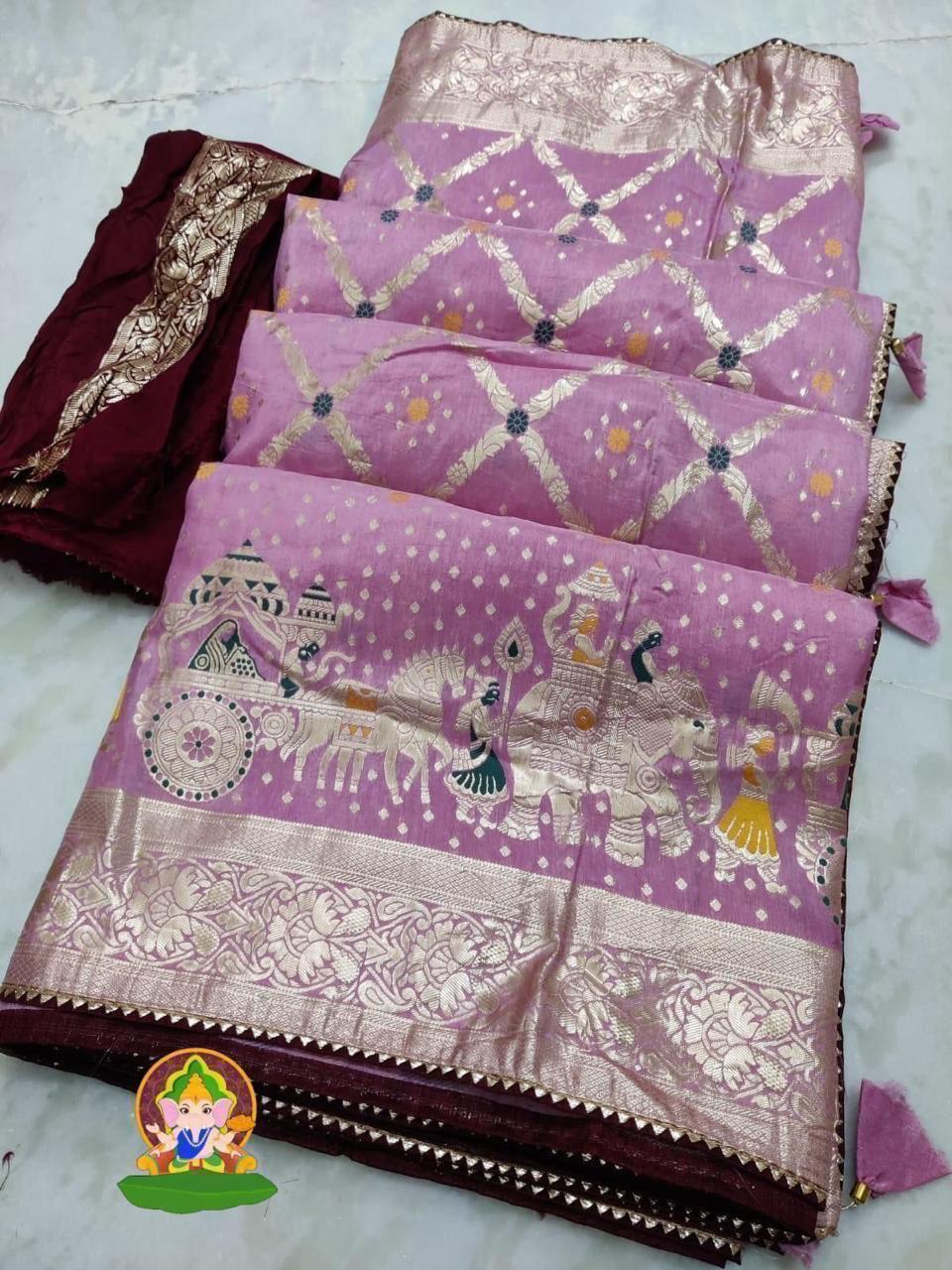 Royal Dolla Silk Saree with Meena & Zari Weaving – Traditional Wedding Collection