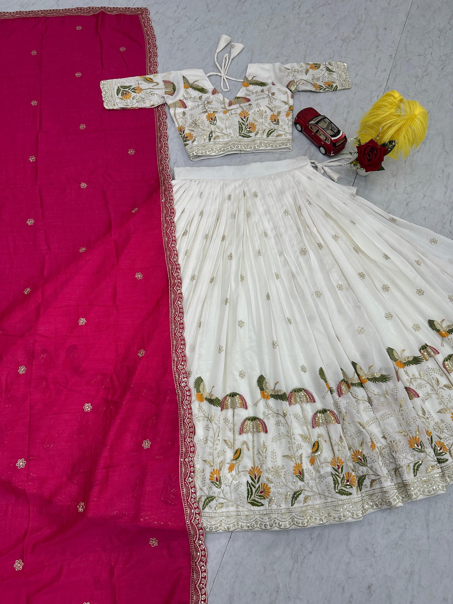 Festival Embroidery Silk Lehenga Choli