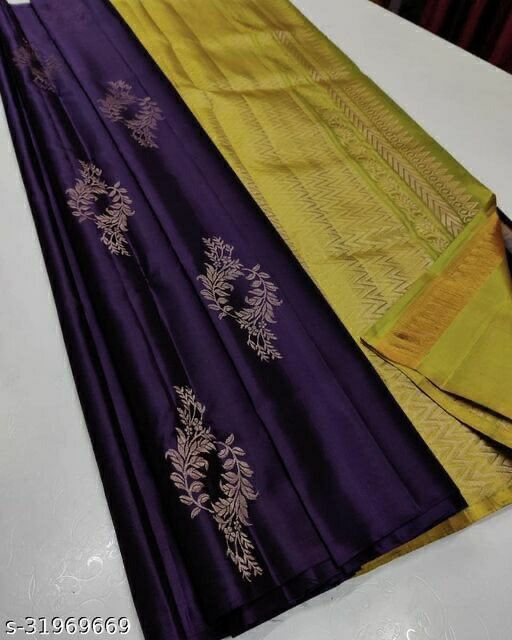 Purple Jacquard Saree