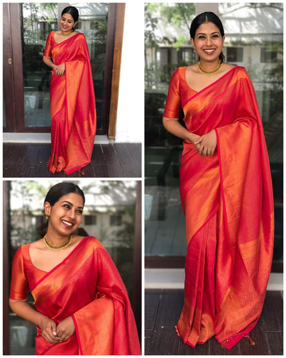 Red Silk Saree