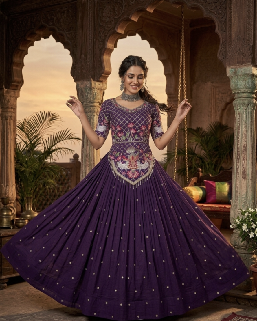 Royal Vichitra Silk Wedding Wear Lehenga Choli With Heavy Embroidery Work