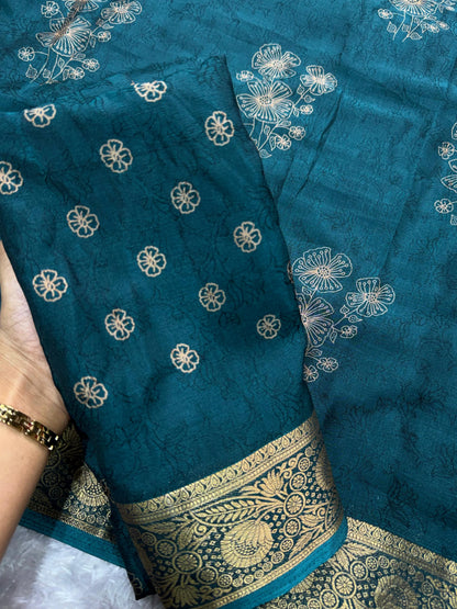 Tom & Jerry Cotton Silk Saree