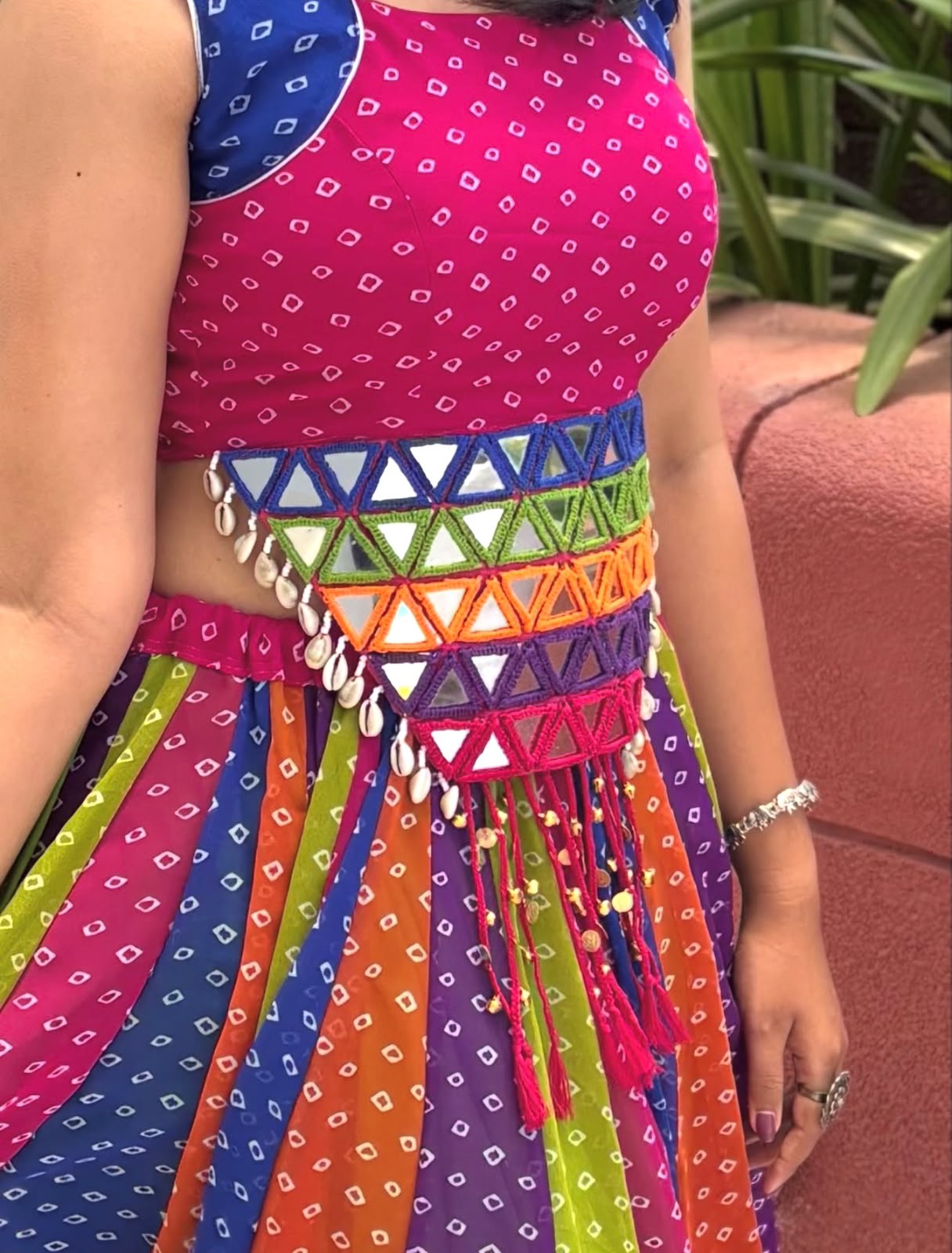Navratri Special 6+ Meter Flair Georgette Lehenga Choli with Mirror Work | Women Festive Wear