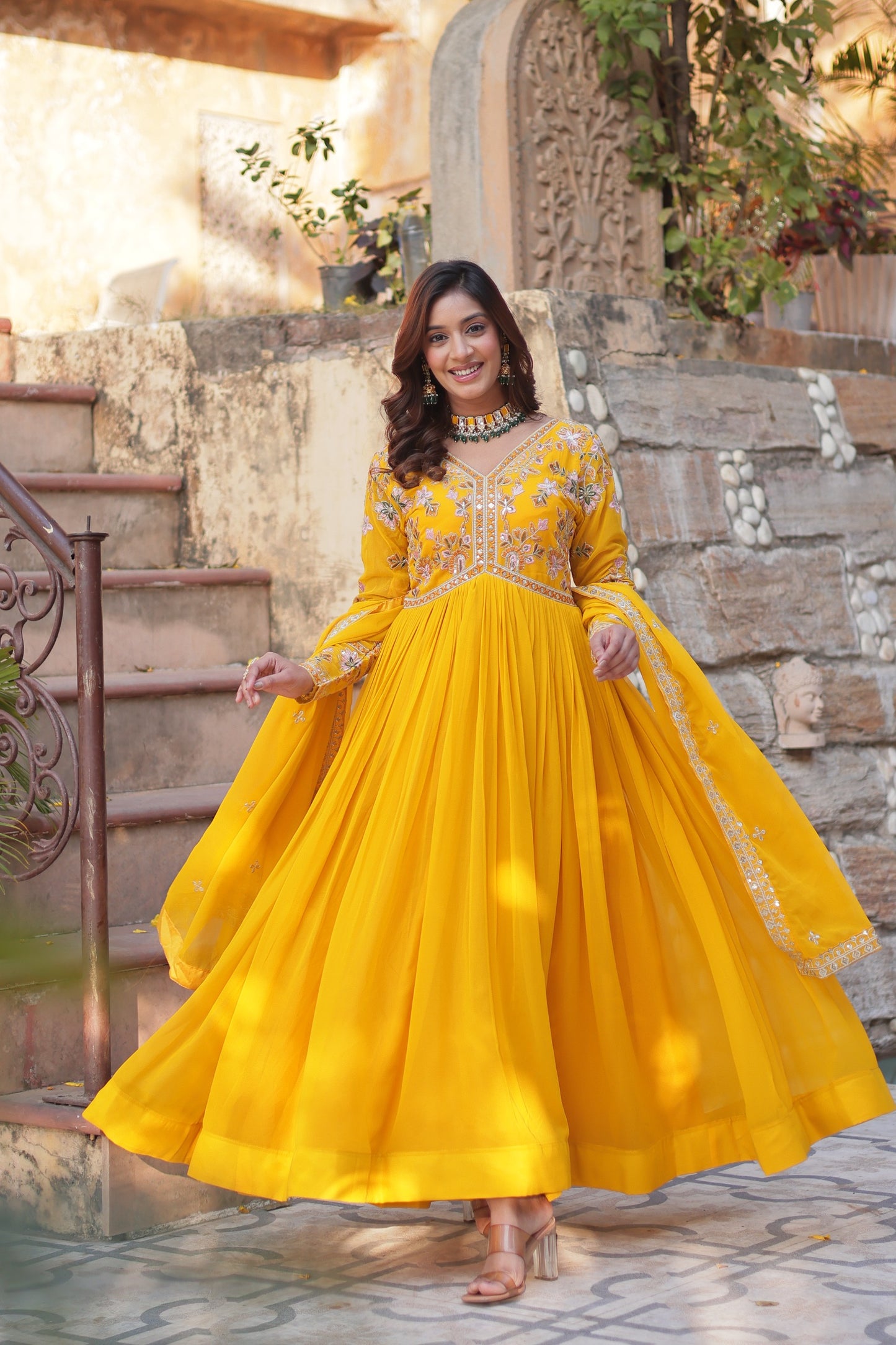 Premium Designer Gown With Dupatta
