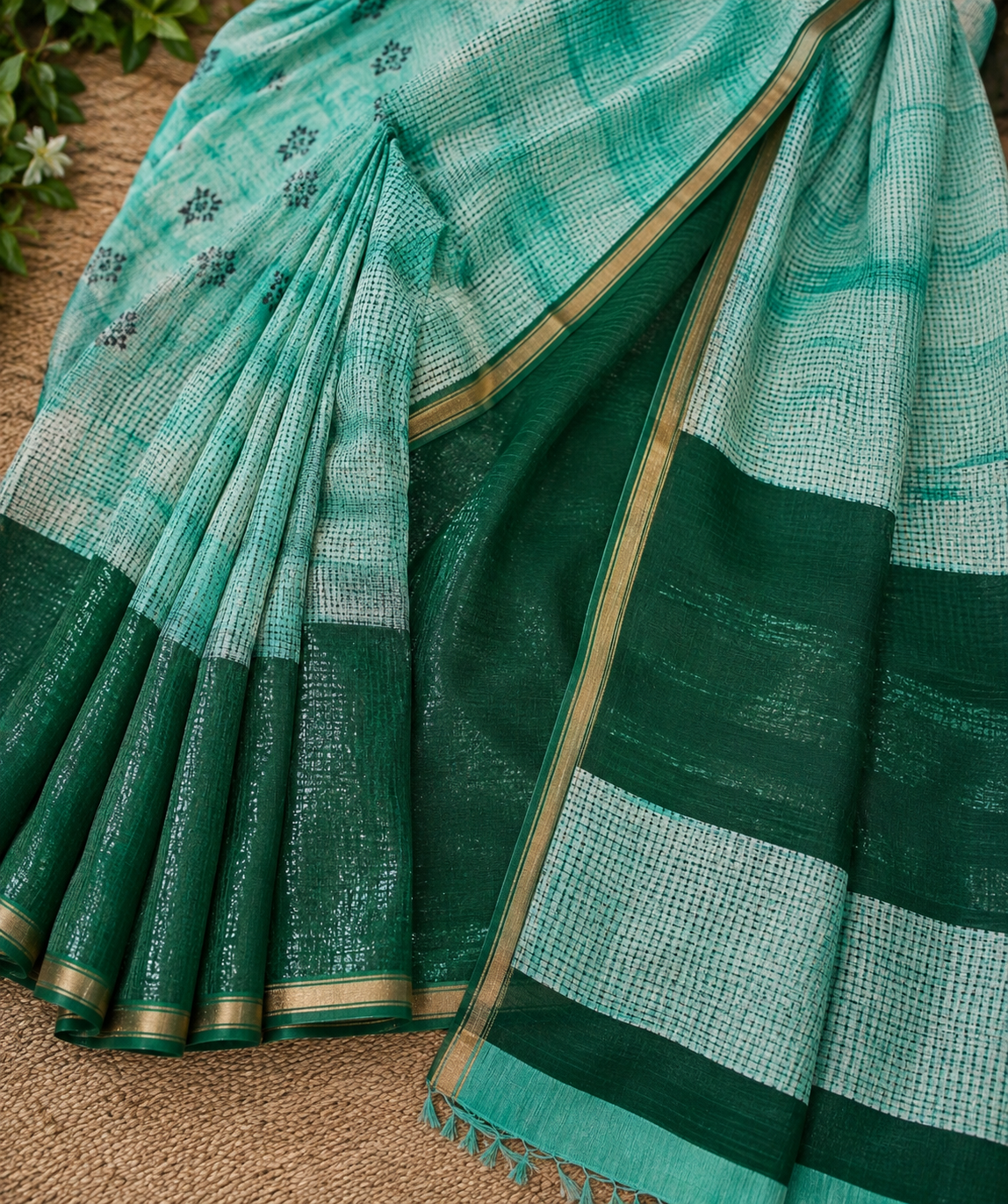 Pathshala Premium Viscose Mul Cotton Printed Saree with Zari Border