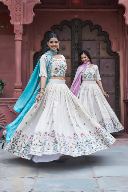 Tissue Silk Festival Lehenga Set